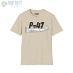 P-47 Thunderbolt Side Profile T-Shirt - Pilot gifts - WWII warbird t-shirt