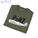P-47 Thunderbolt Side Profile T-Shirt - Pilot gifts - WWII warbird t-shirt