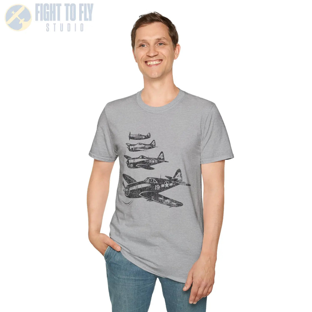 P-47 Thunderbolt “Element of Strength” WWII T-Shirt - Pilot gifts - warbird t-shirt