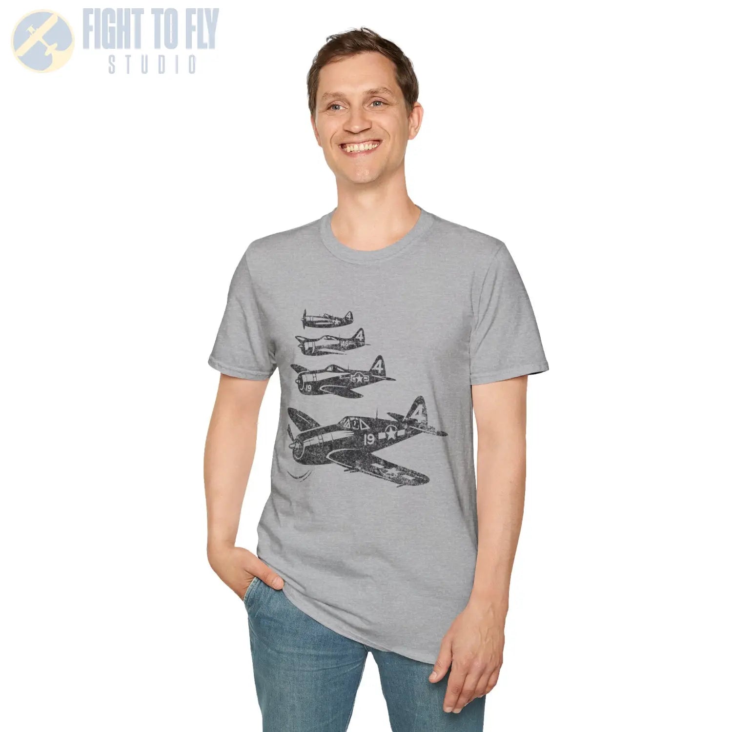 P-47 Thunderbolt “Element of Strength” WWII T-Shirt - Pilot gifts - warbird t-shirt