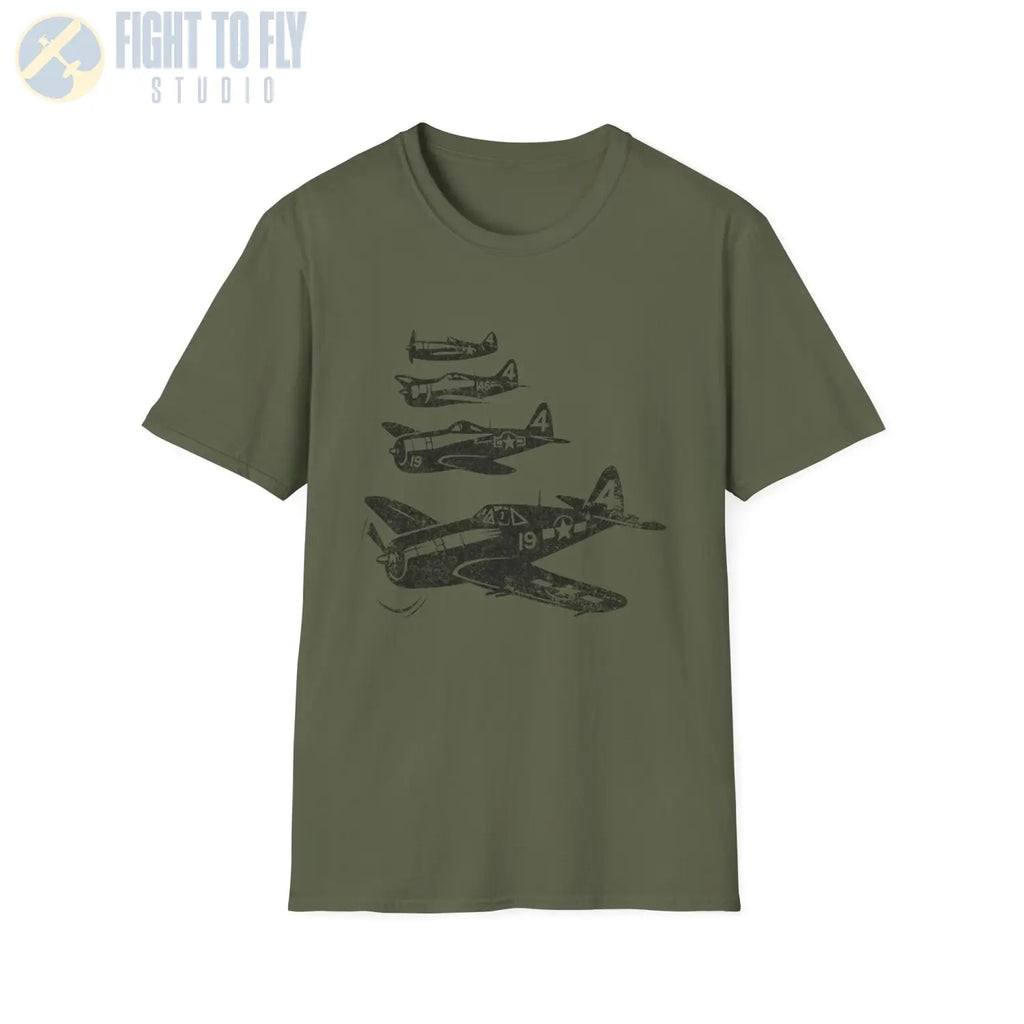 P-47 Thunderbolt “Element of Strength” WWII T-Shirt - Pilot gifts - warbird t-shirt