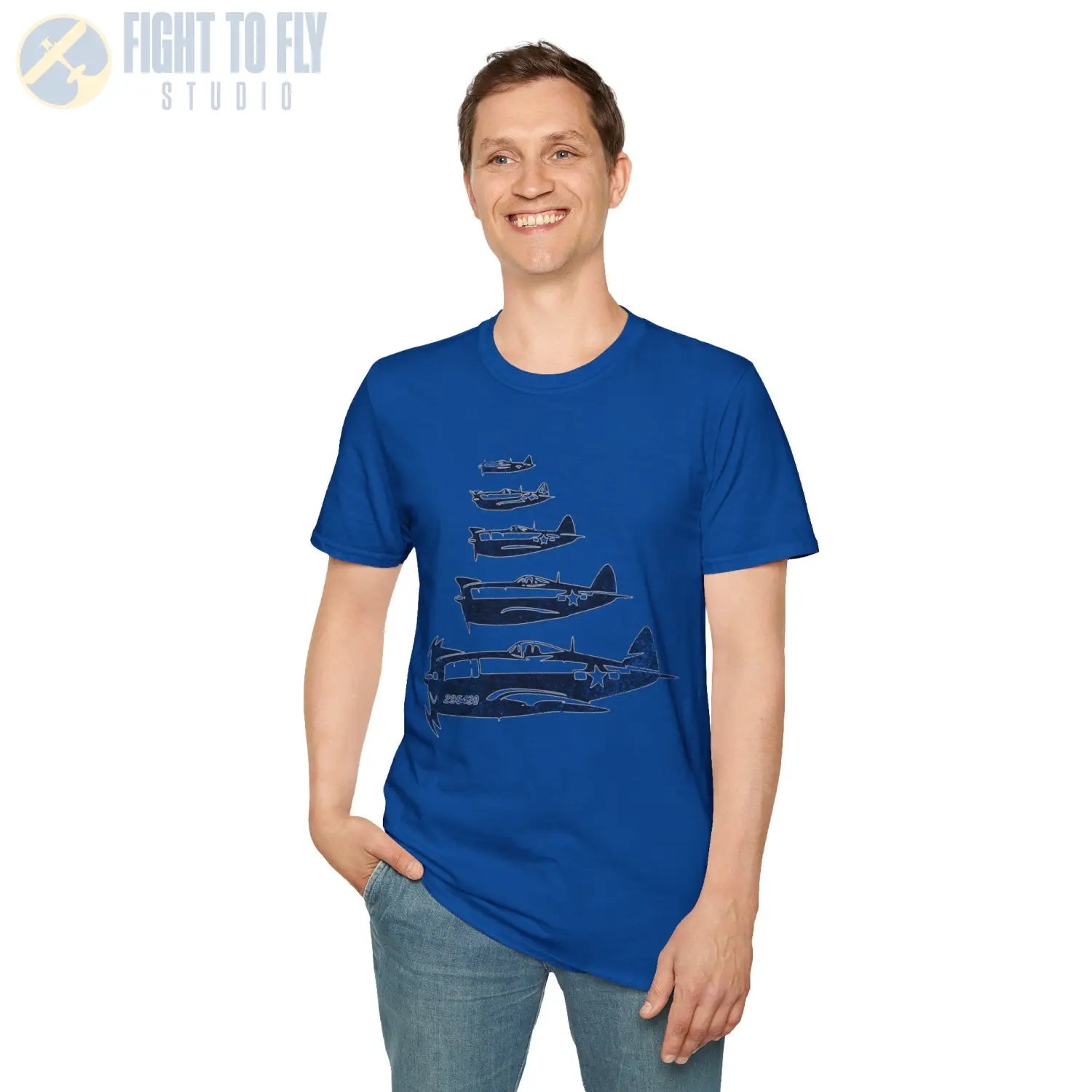 P-47 Thunderbolt “Formation Flight” WWII T-Shirt - Pilot gifts - warbird t-shirt