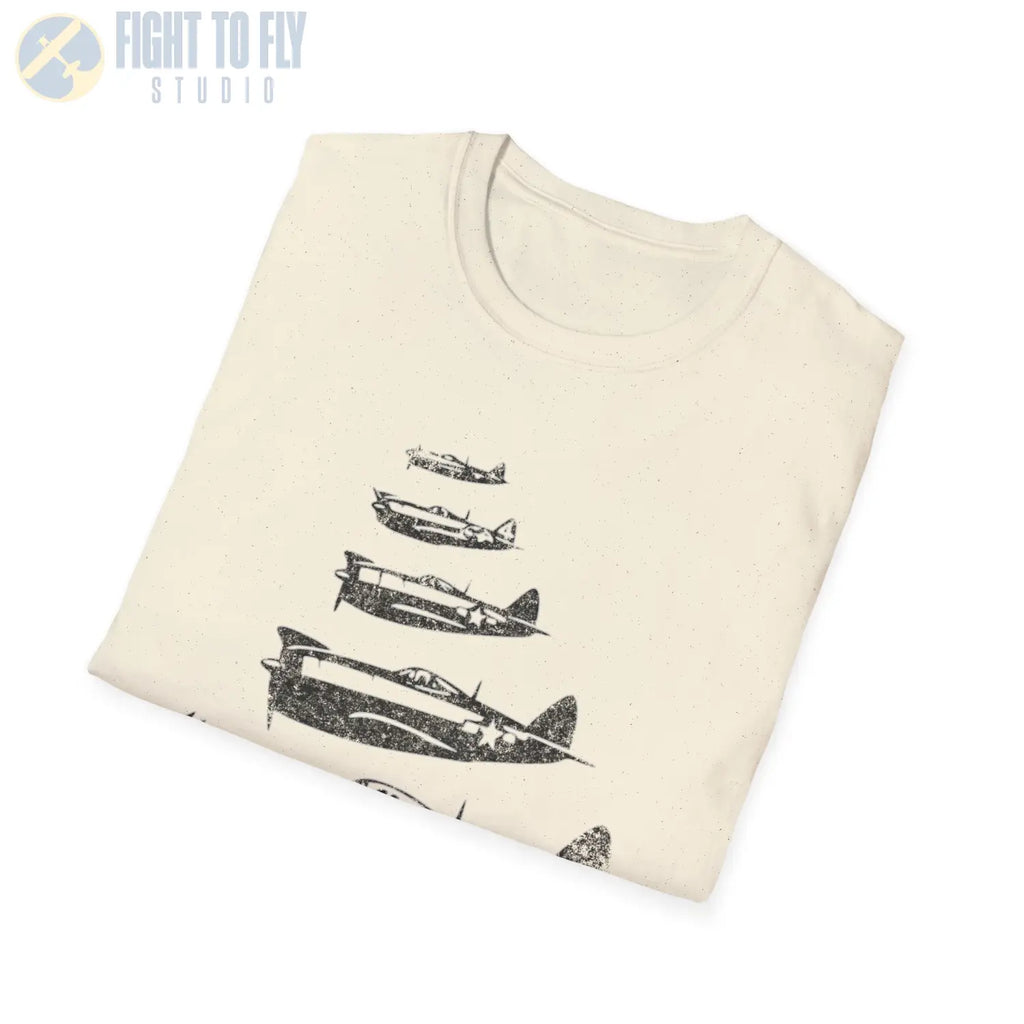 P-47 Thunderbolt “Formation Flight” WWII T-Shirt - Pilot gifts - warbird t-shirt