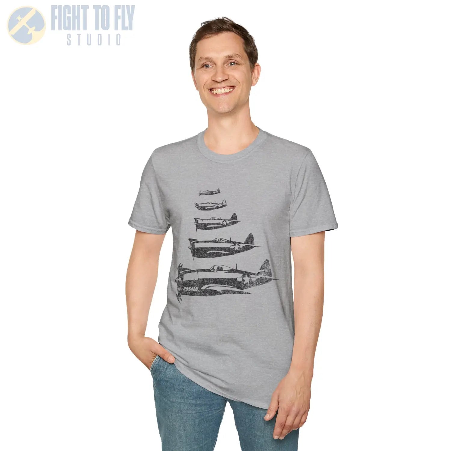 P-47 Thunderbolt “Formation Flight” WWII T-Shirt - Pilot gifts - warbird t-shirt
