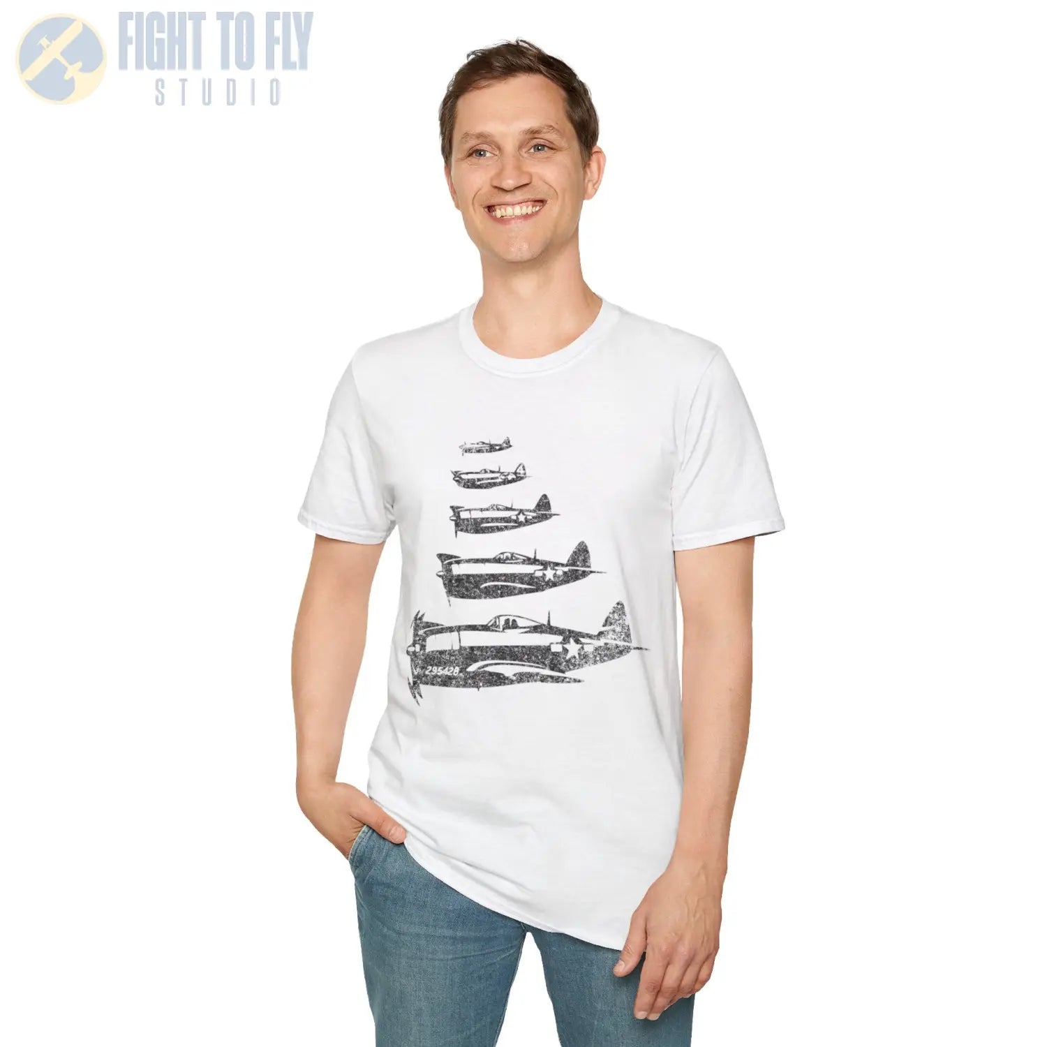 P-47 Thunderbolt “Formation Flight” WWII T-Shirt - Pilot gifts - warbird t-shirt
