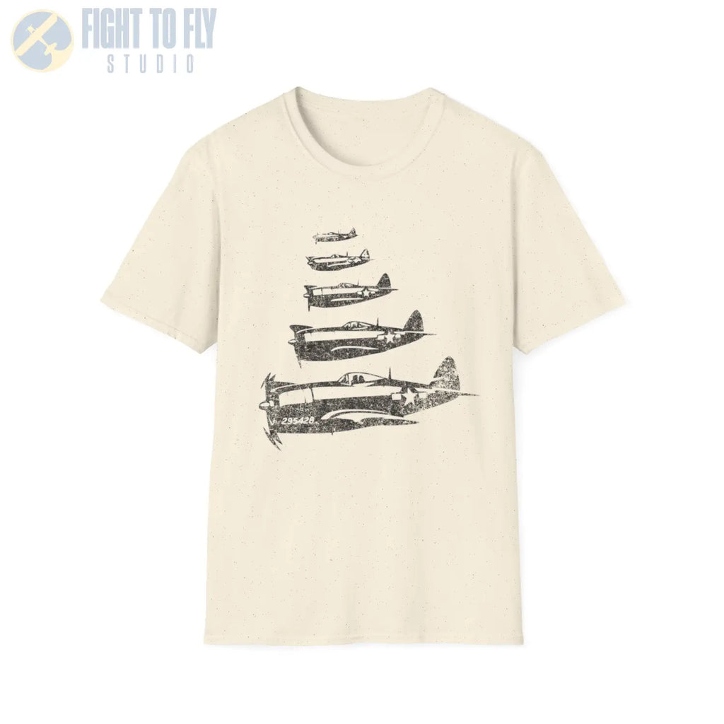 P-47 Thunderbolt “Formation Flight” WWII T-Shirt - Pilot gifts - warbird t-shirt