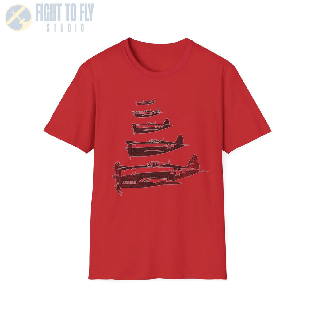 P-47 Thunderbolt “Formation Flight” WWII T-Shirt - Pilot gifts - warbird t-shirt