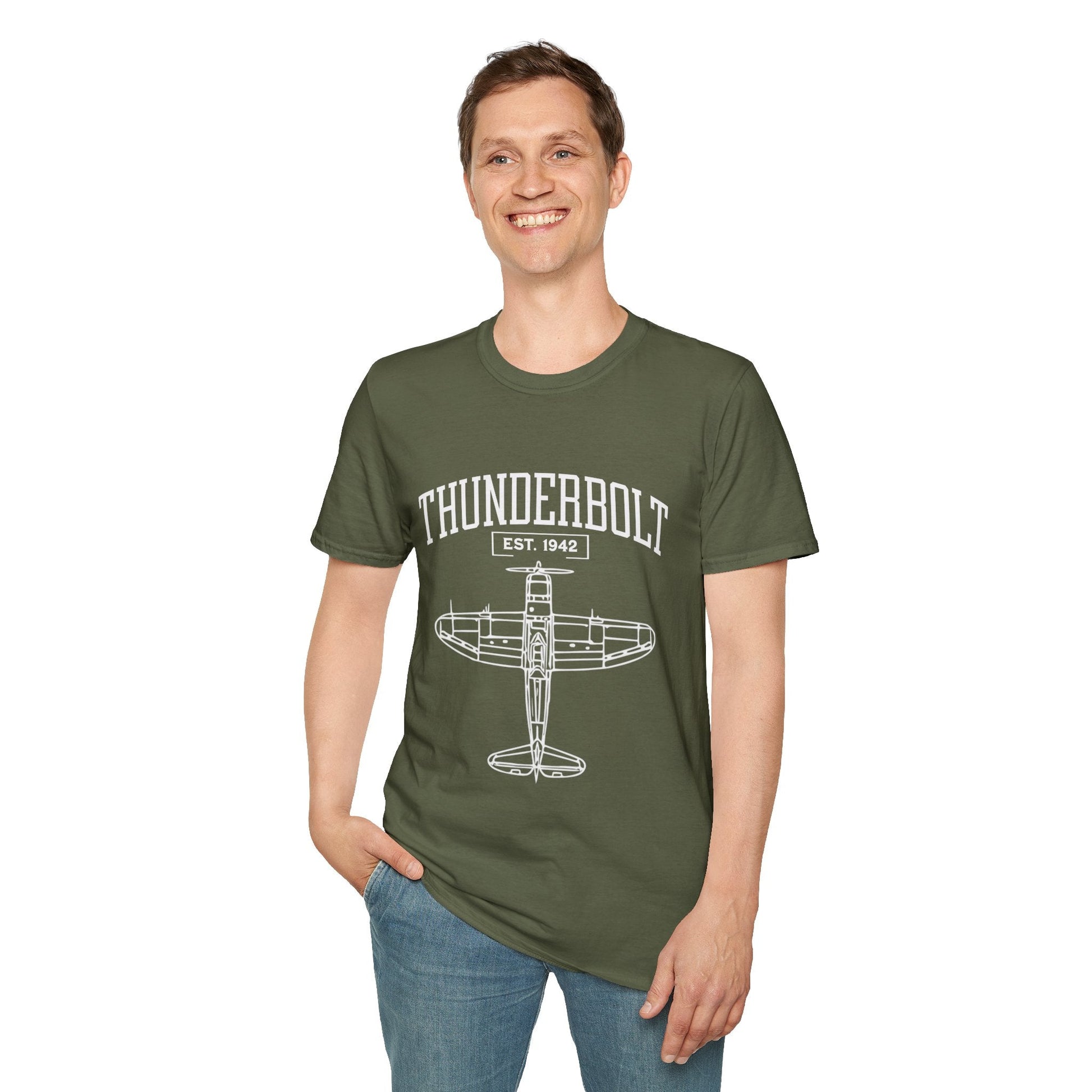 P 47 Thunderbolt Premium WWII T Shirt Pilot gifts warbird t shirt