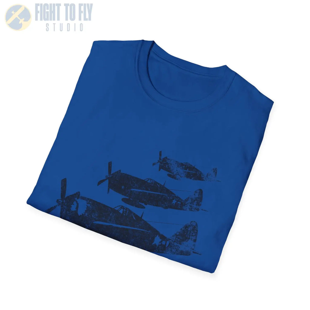 P-47 Thunderbolt “Three in Formation” WWII T-Shirt - Pilot gifts - warbird t-shirt