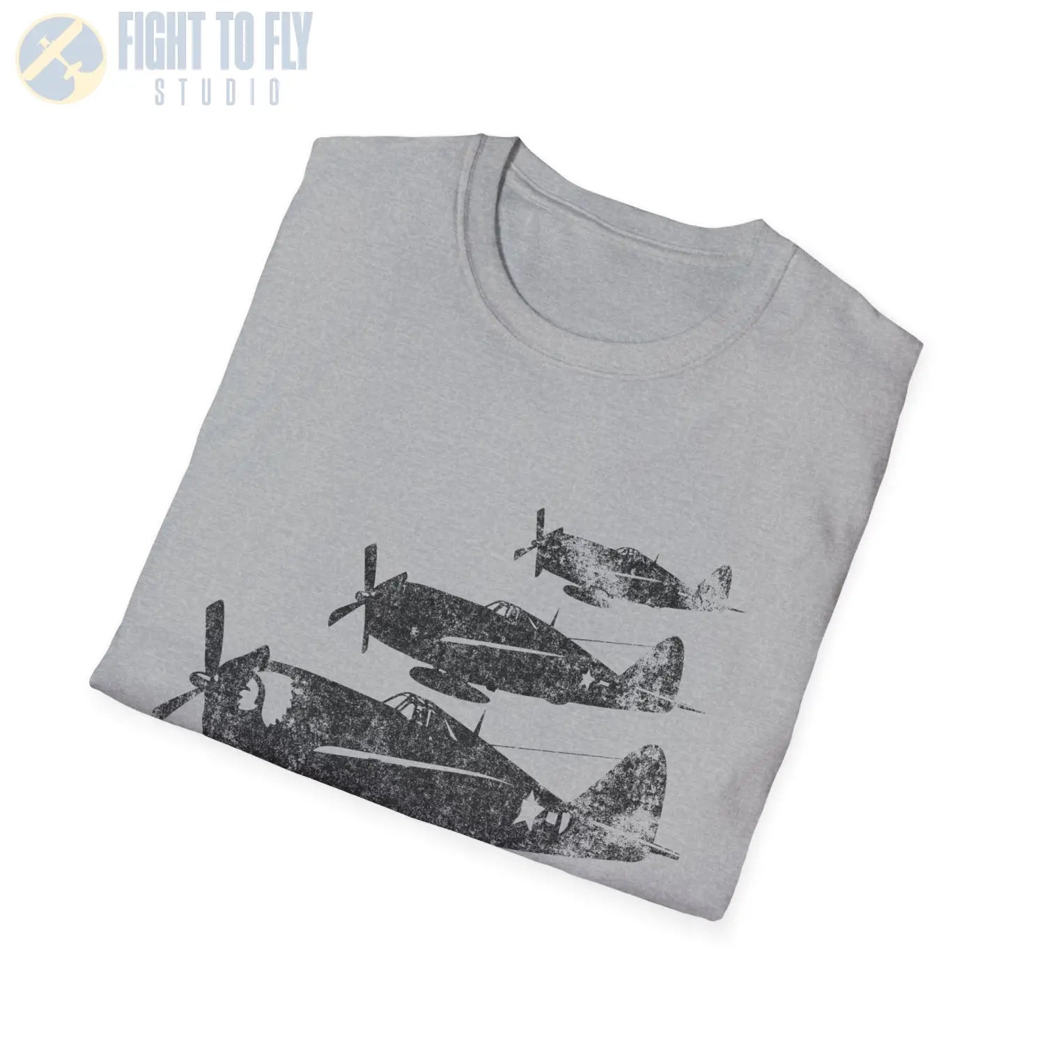 P-47 Thunderbolt “Three in Formation” WWII T-Shirt - Pilot gifts - warbird t-shirt