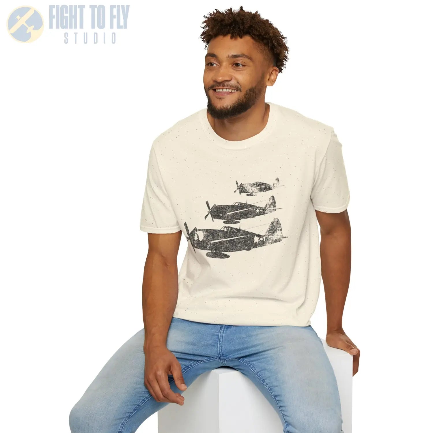 P-47 Thunderbolt “Three in Formation” WWII T-Shirt - Pilot gifts - warbird t-shirt
