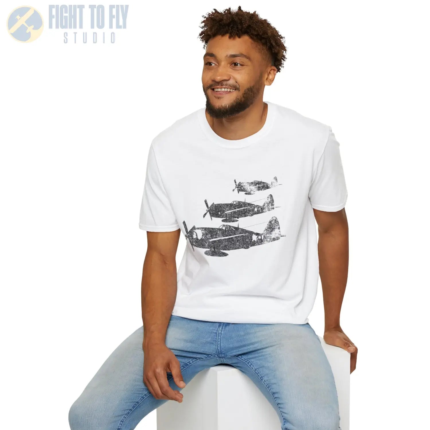 P-47 Thunderbolt “Three in Formation” WWII T-Shirt - Pilot gifts - warbird t-shirt