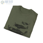 P-47 Thunderbolt “Three in Formation” WWII T-Shirt - Pilot gifts - warbird t-shirt