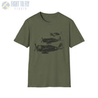 P-47 Thunderbolt “Three in Formation” WWII T-Shirt - Pilot gifts - warbird t-shirt