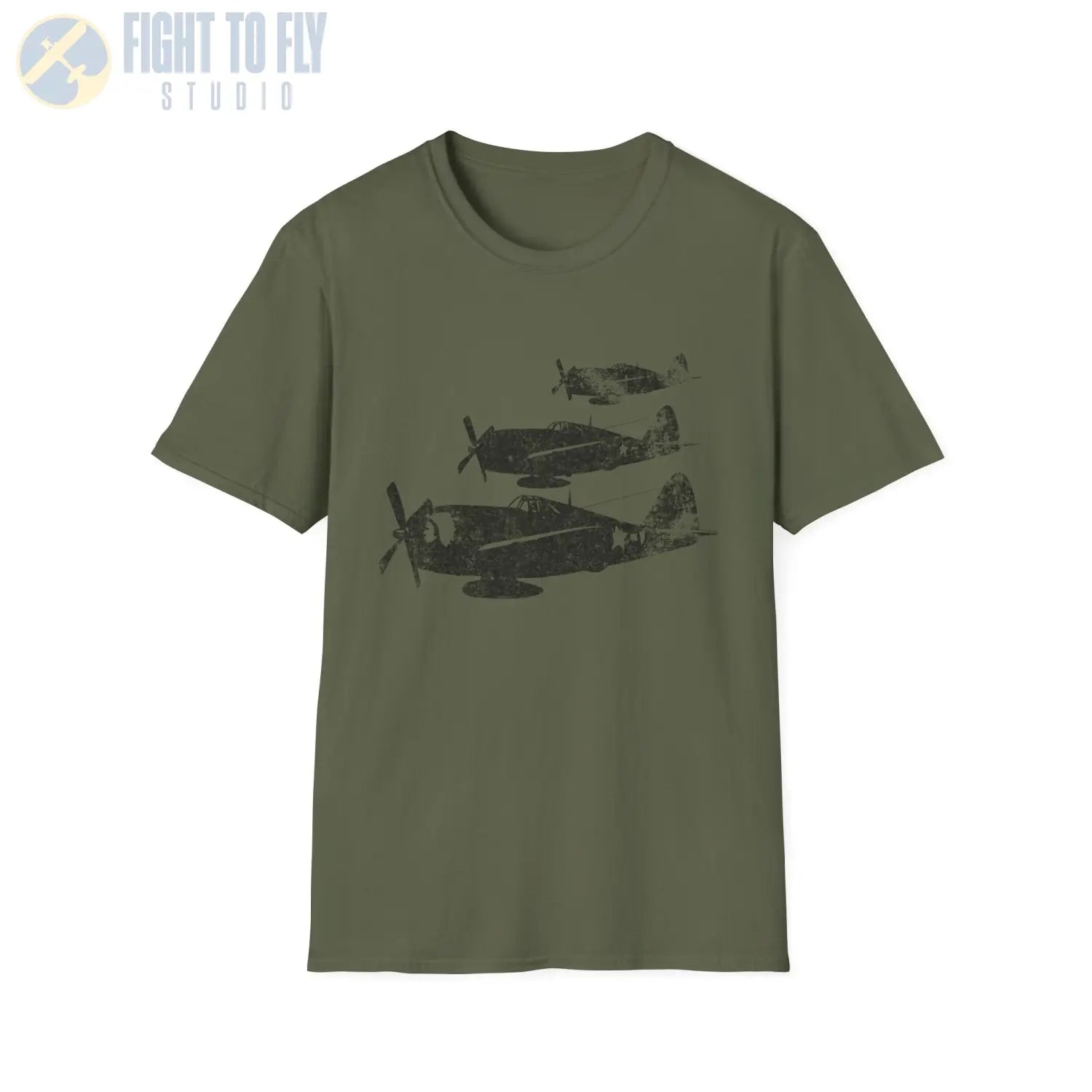 P-47 Thunderbolt “Three in Formation” WWII T-Shirt - Pilot gifts - warbird t-shirt