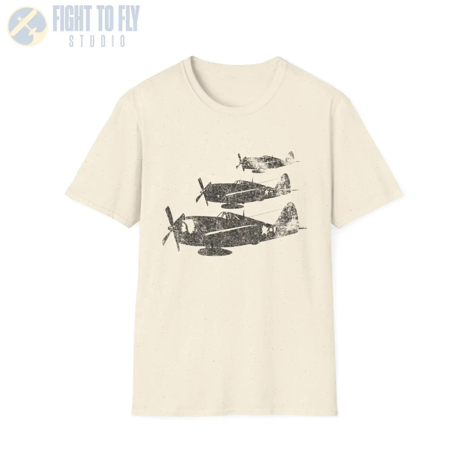 P-47 Thunderbolt “Three in Formation” WWII T-Shirt - Pilot gifts - warbird t-shirt