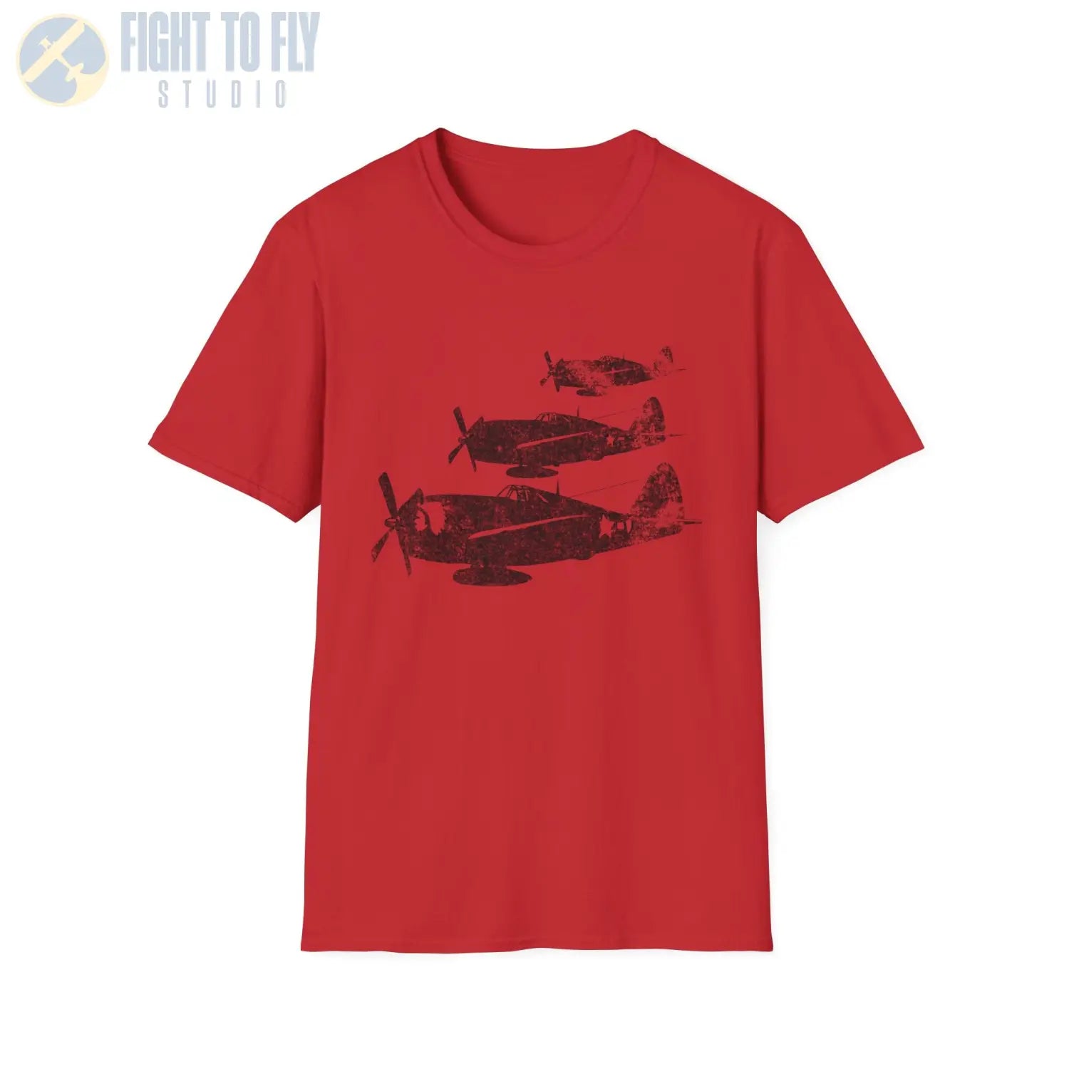 P-47 Thunderbolt “Three in Formation” WWII T-Shirt - Pilot gifts - warbird t-shirt
