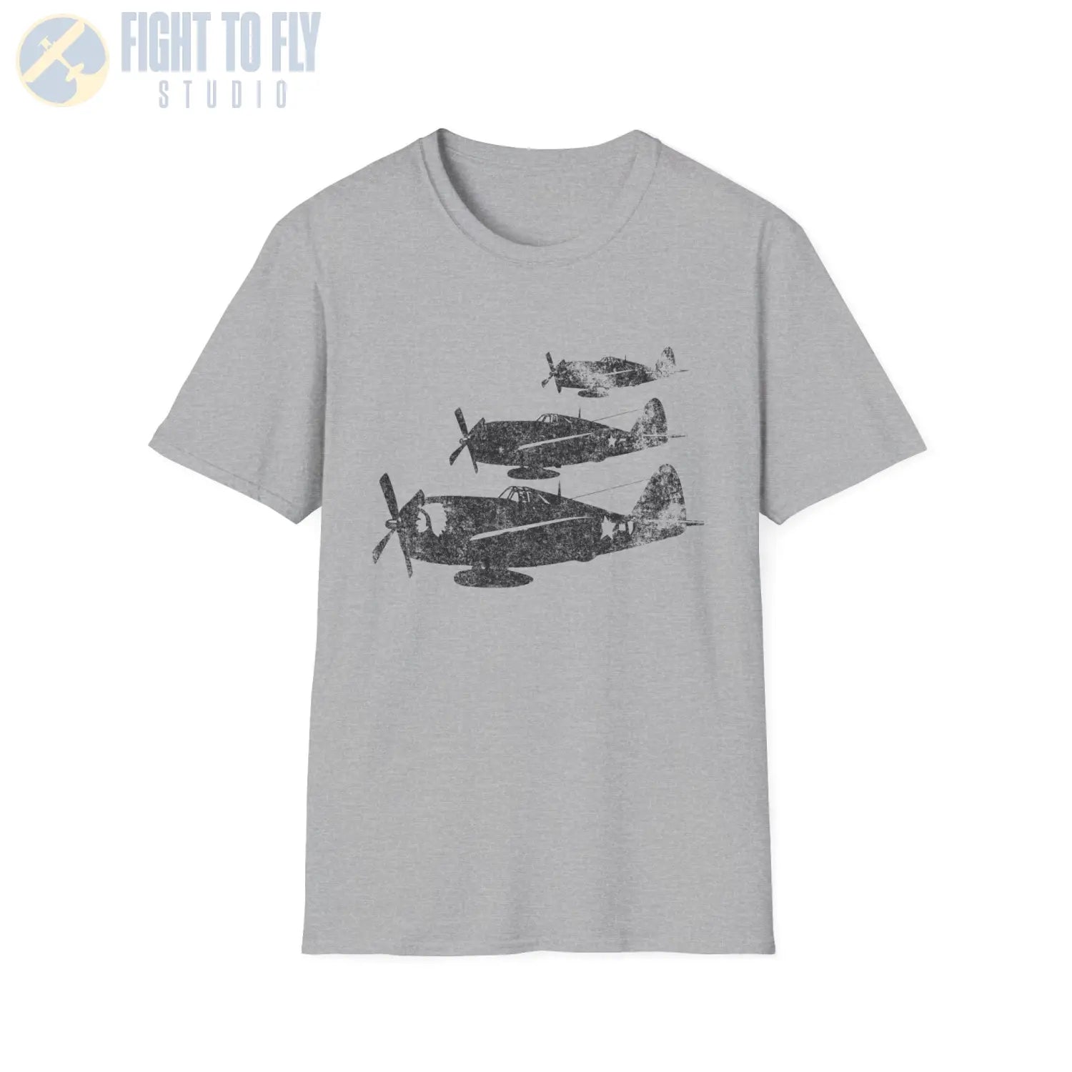 P-47 Thunderbolt “Three in Formation” WWII T-Shirt - Pilot gifts - warbird t-shirt