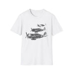 P-47 Thunderbolt “Three in Formation” WWII T-Shirt - Pilot gifts - warbird t-shirt