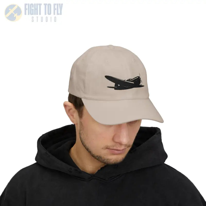 P-47 WWII Warbird Fighter- Black - Hats - Pilot gifts - warbird t-shirt