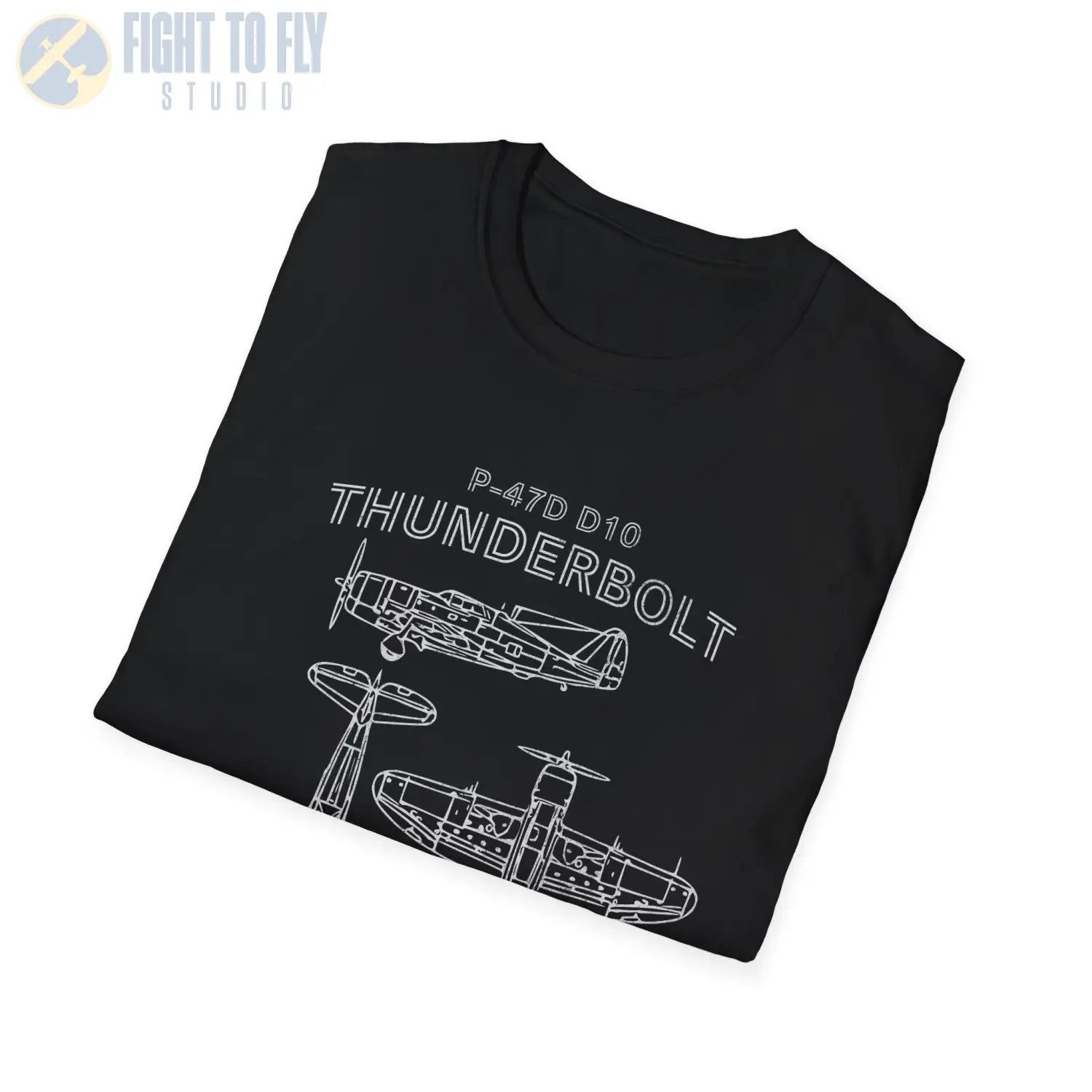 P-47D-10 Thunderbolt — T-shirt - T-Shirt - Pilot gifts - WWII warbird t-shirt