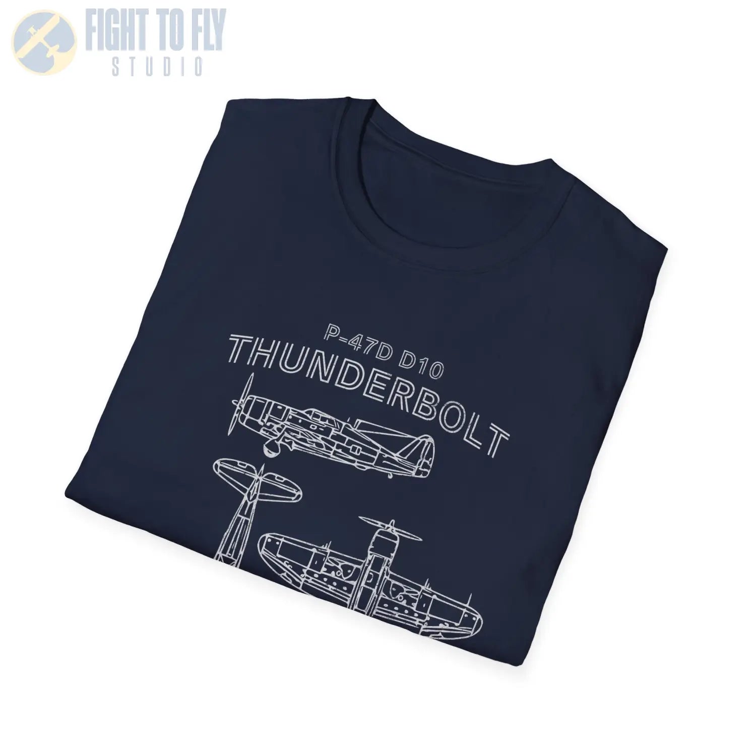 P-47D-10 Thunderbolt — T-shirt - T-Shirt - Pilot gifts - WWII warbird t-shirt