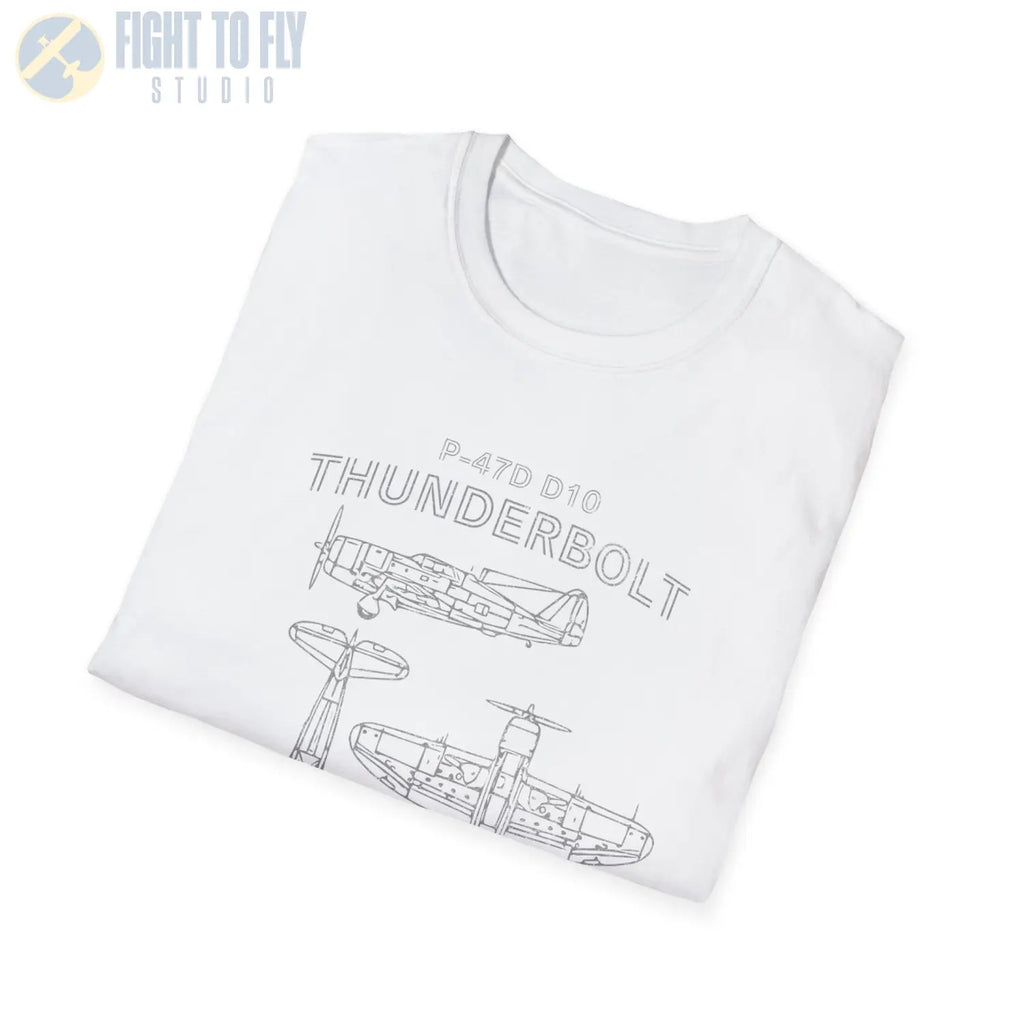 P-47D-10 Thunderbolt — T-shirt - T-Shirt - Pilot gifts - WWII warbird t-shirt
