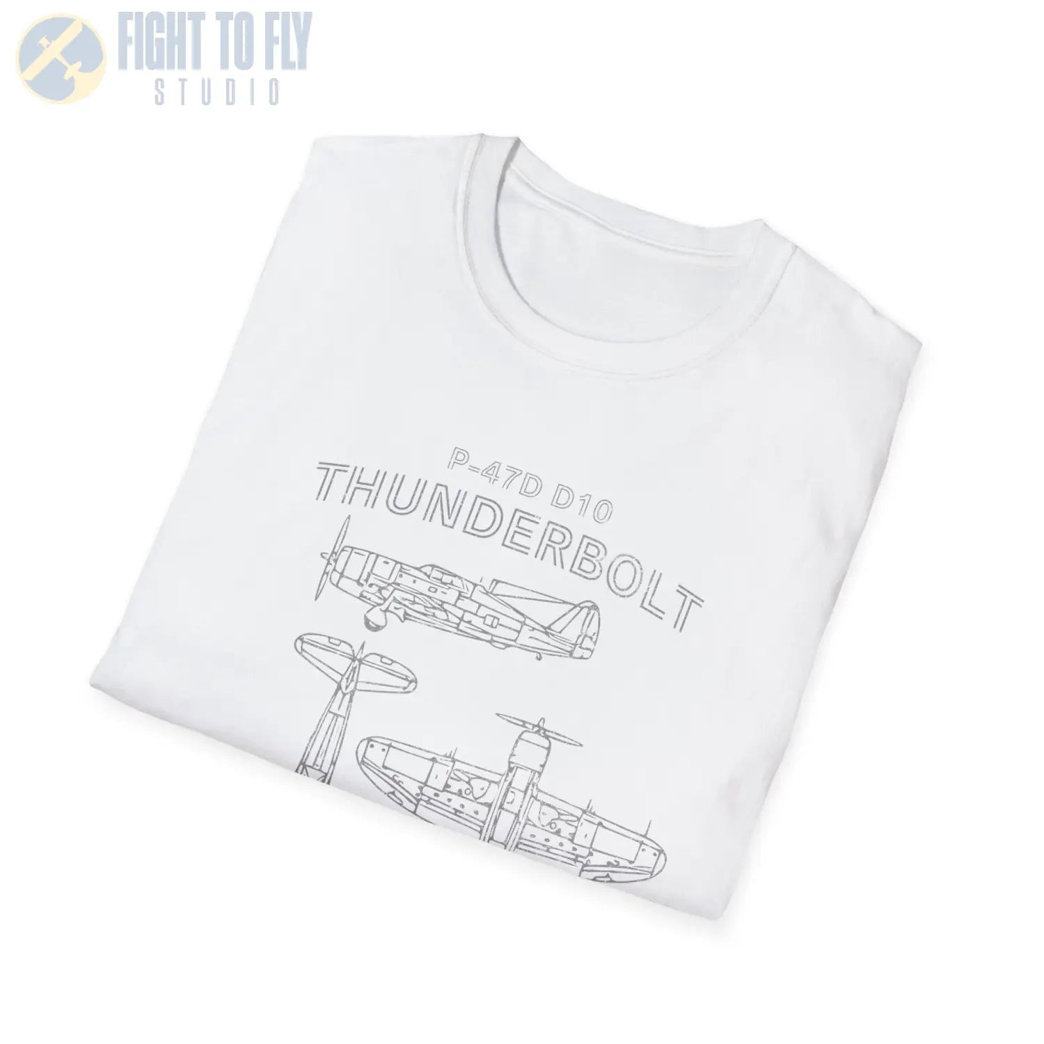 P-47D-10 Thunderbolt — T-shirt - T-Shirt - Pilot gifts - WWII warbird t-shirt