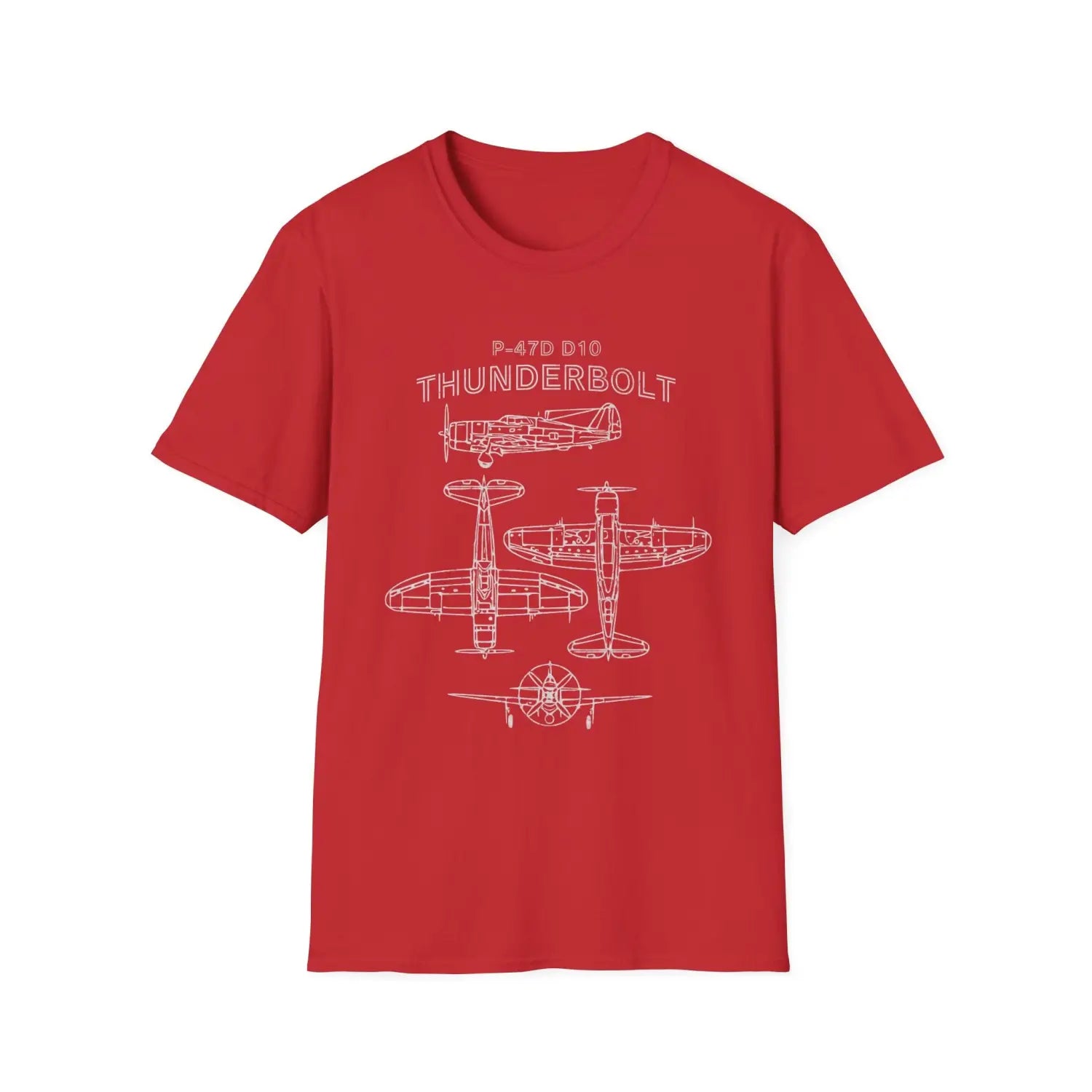 P-47D-10 Thunderbolt — T-shirt - T-Shirt - Pilot gifts - WWII warbird t-shirt
