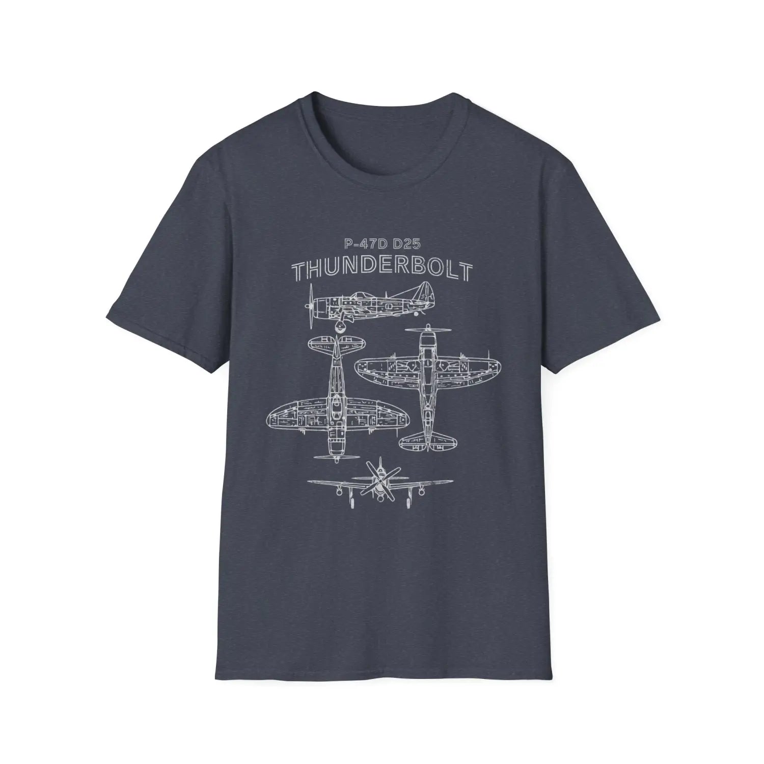 P-47D-25 Thunderbolt — T-shirt - T-Shirt - Pilot gifts - WWII warbird t-shirt