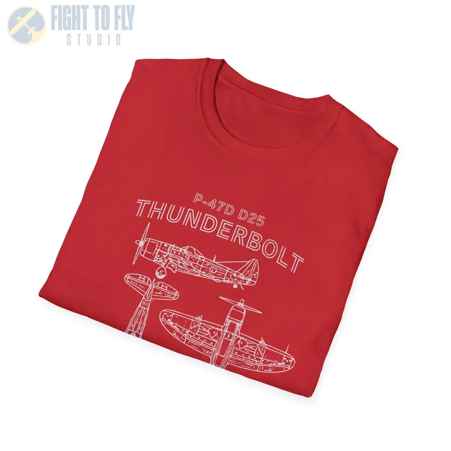 P-47D-25 Thunderbolt — T-shirt - T-Shirt - Pilot gifts - WWII warbird t-shirt
