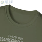 P-47D-25 Thunderbolt — T-shirt - T-Shirt - Pilot gifts - WWII warbird t-shirt