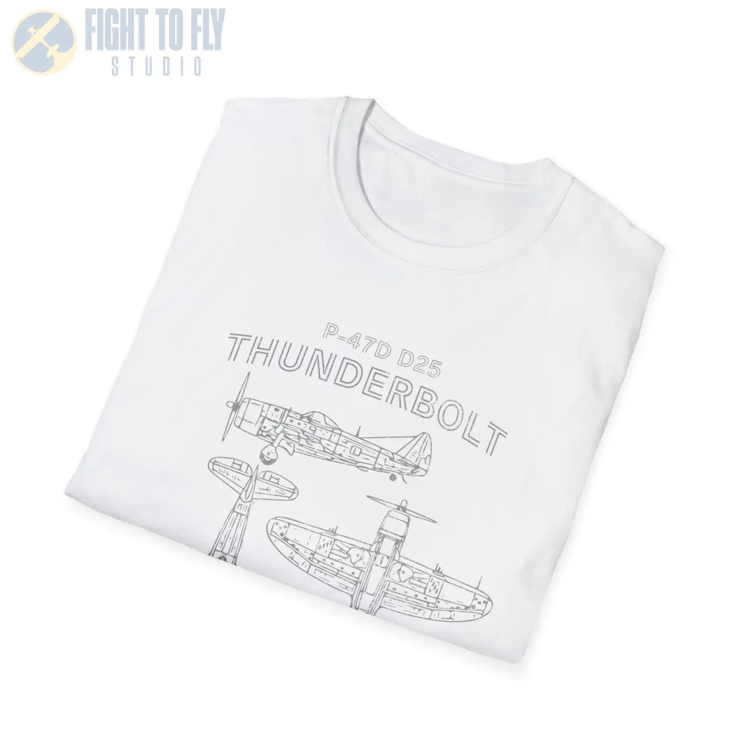 P-47D-25 Thunderbolt — T-shirt - T-Shirt - Pilot gifts - WWII warbird t-shirt