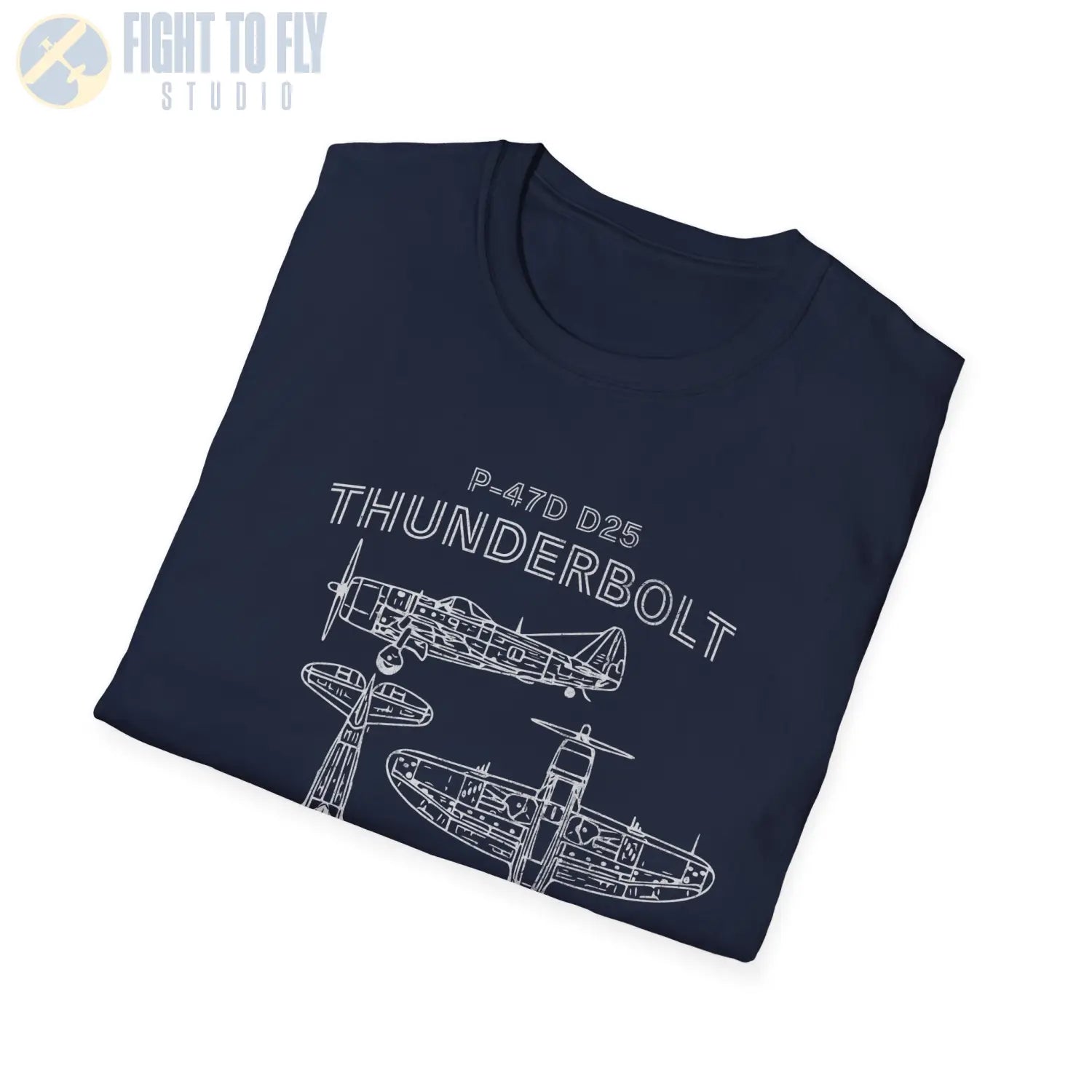 P-47D-25 Thunderbolt — T-shirt - T-Shirt - Pilot gifts - WWII warbird t-shirt