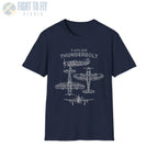 P-47D-25 Thunderbolt — T-shirt - T-Shirt - Pilot gifts - WWII warbird t-shirt