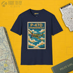 P-47D Premium Full Graphic T-Shirt - Pilot gifts - WWII warbird t-shirt