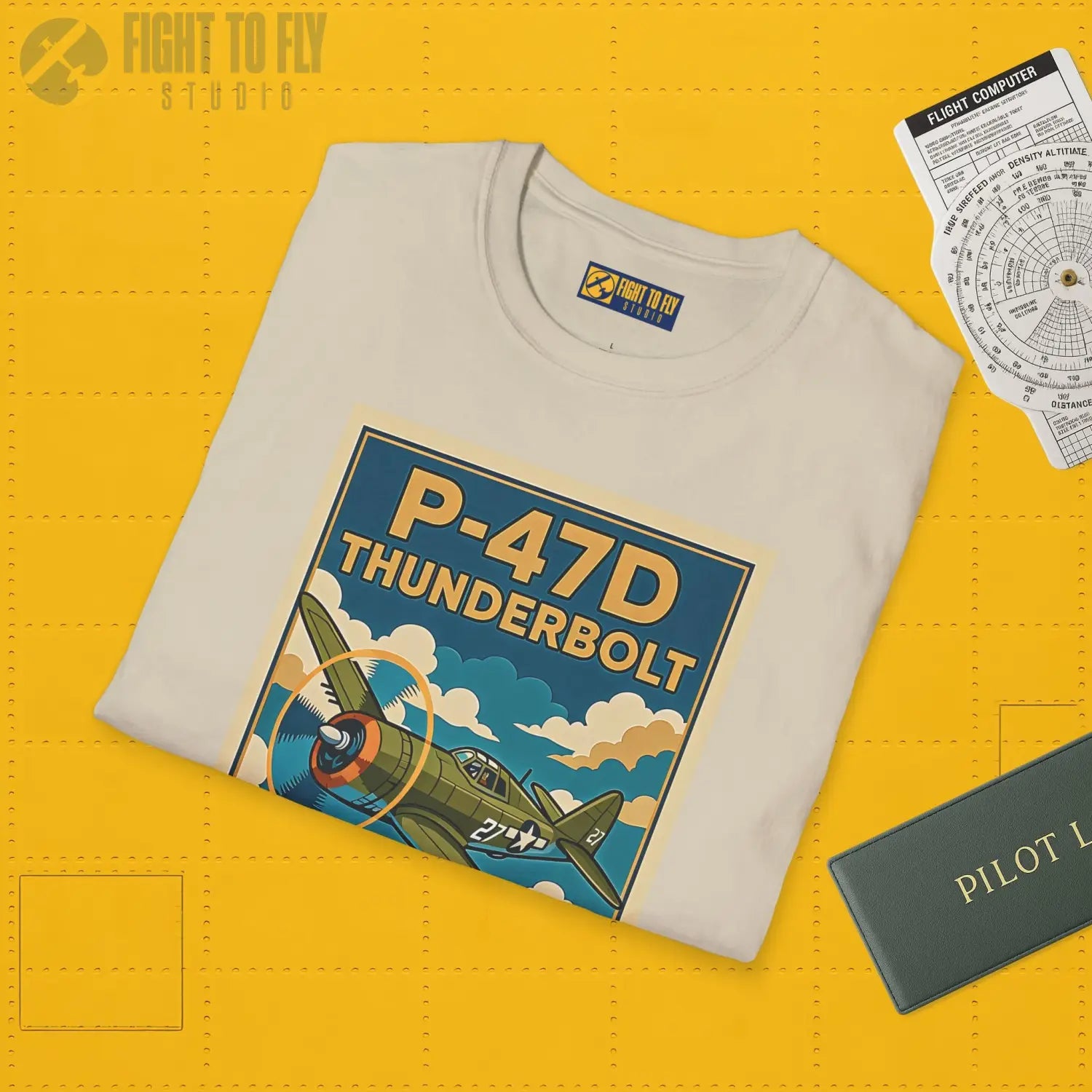 P-47D Premium Full Graphic T-Shirt - Pilot gifts - WWII warbird t-shirt