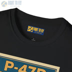 P-47D Premium Full Graphic T-Shirt - Pilot gifts - WWII warbird t-shirt