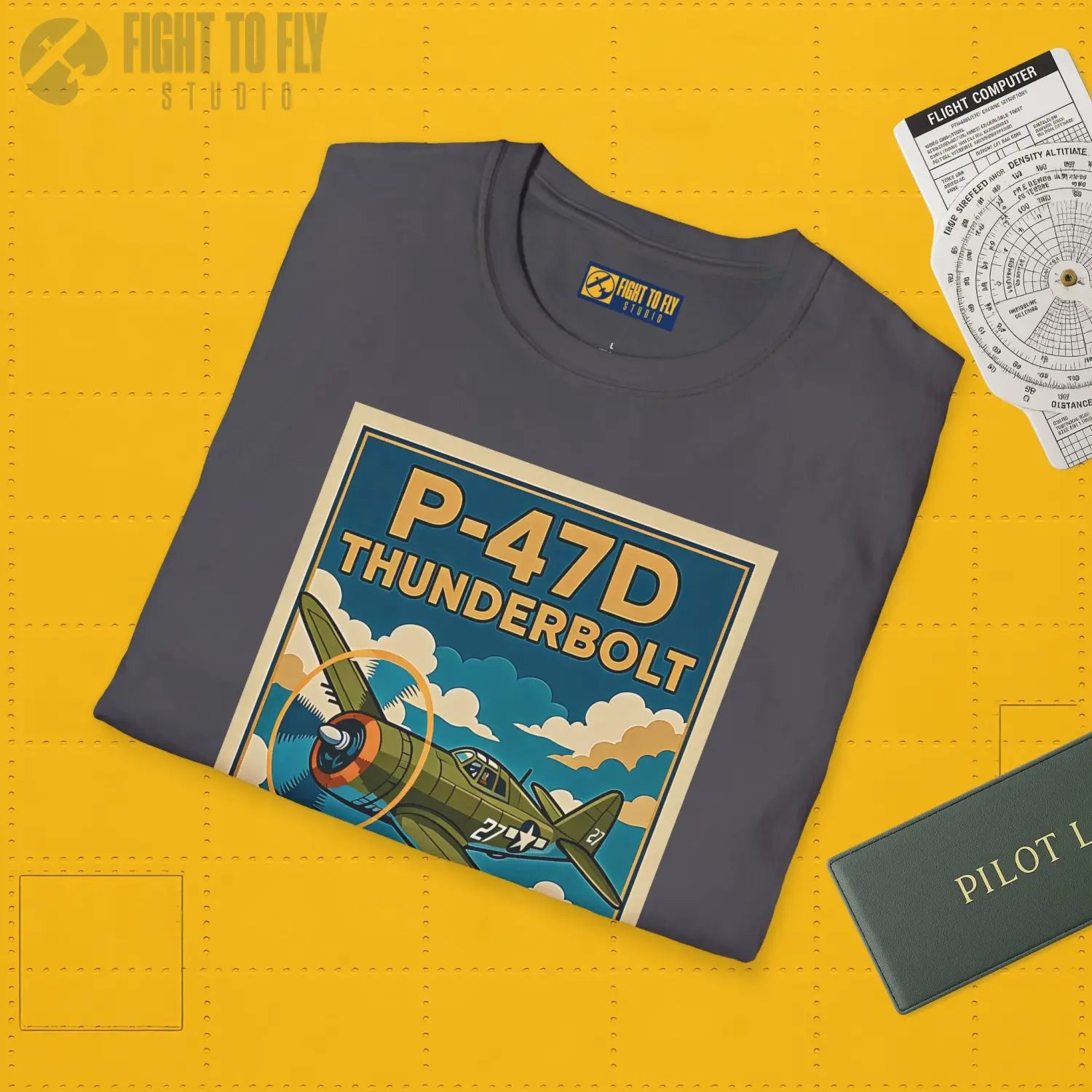 P-47D Premium Full Graphic T-Shirt - Pilot gifts - WWII warbird t-shirt