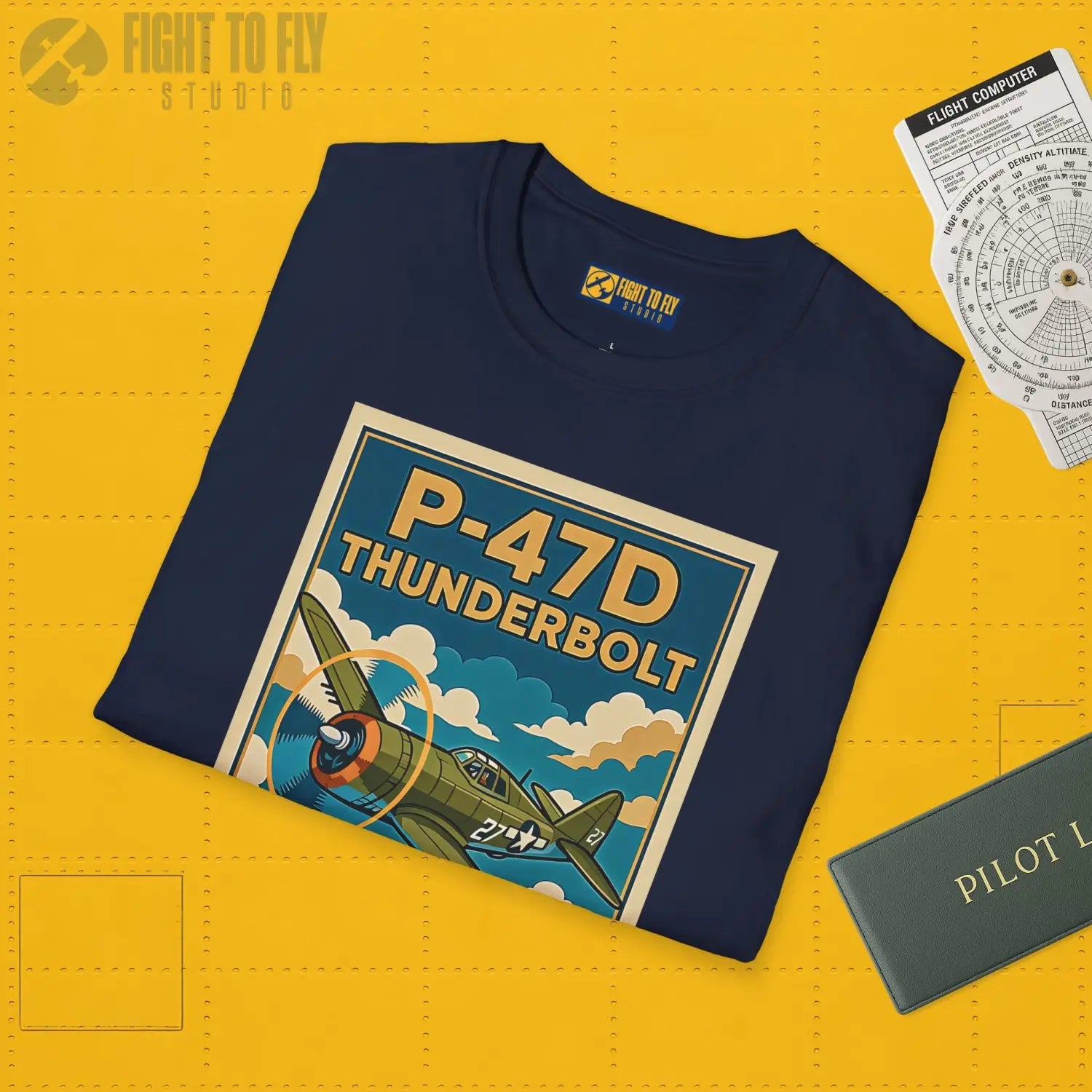 P-47D Premium Full Graphic T-Shirt - Pilot gifts - WWII warbird t-shirt