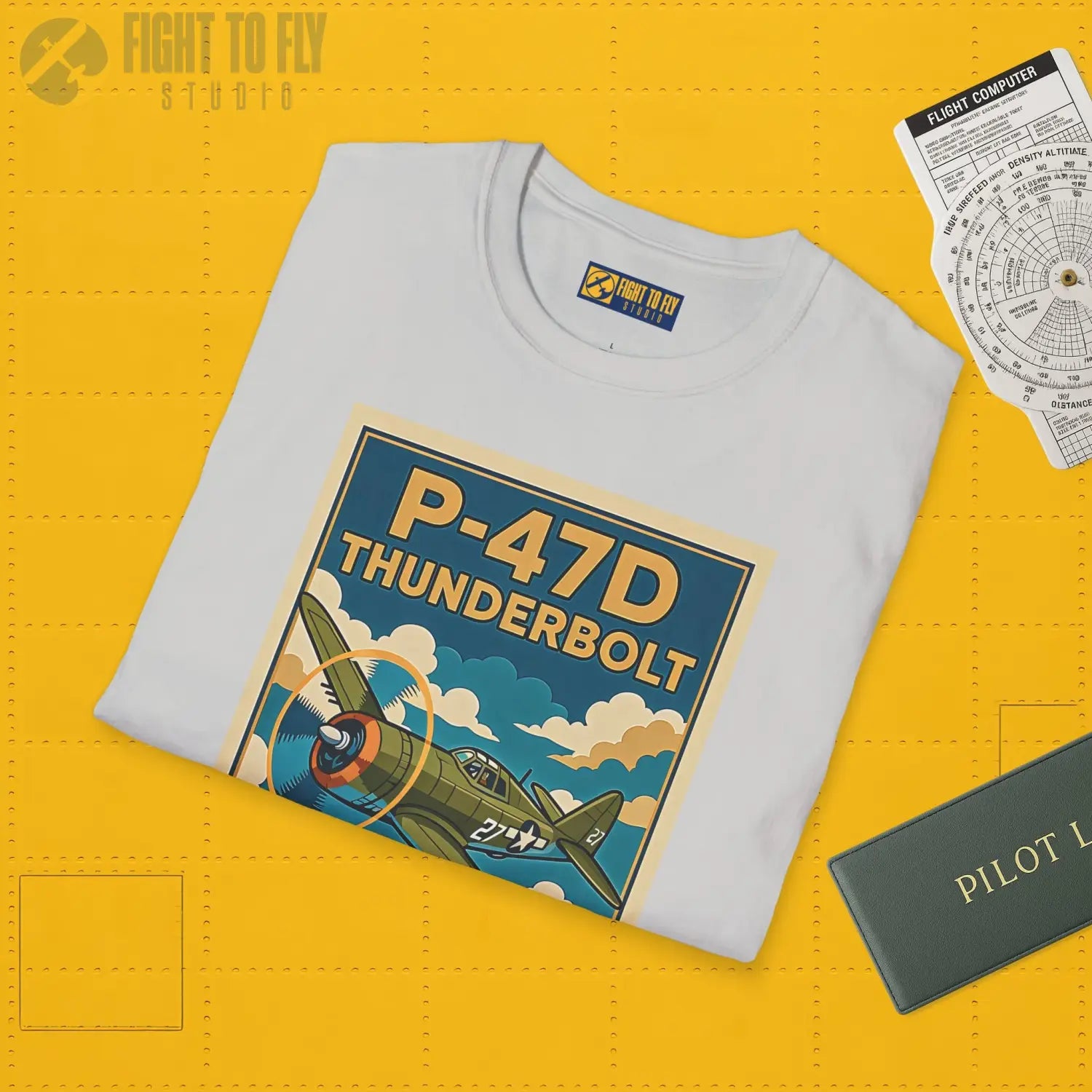 P-47D Premium Full Graphic T-Shirt - Pilot gifts - WWII warbird t-shirt