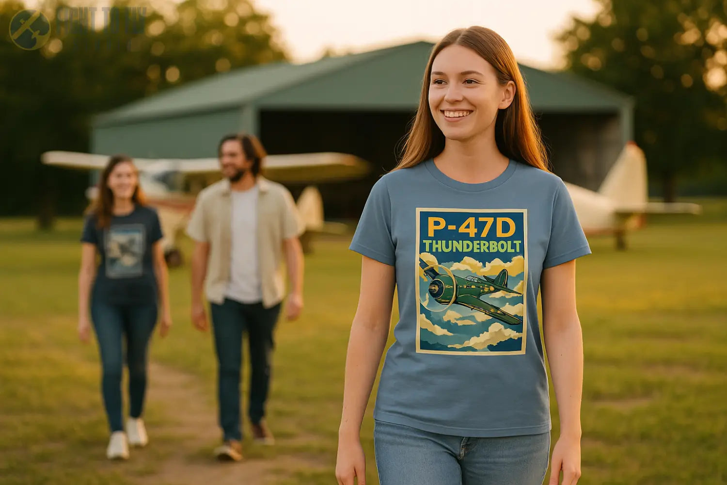 P-47D Premium Full Graphic T-Shirt - Pilot gifts - WWII warbird t-shirt