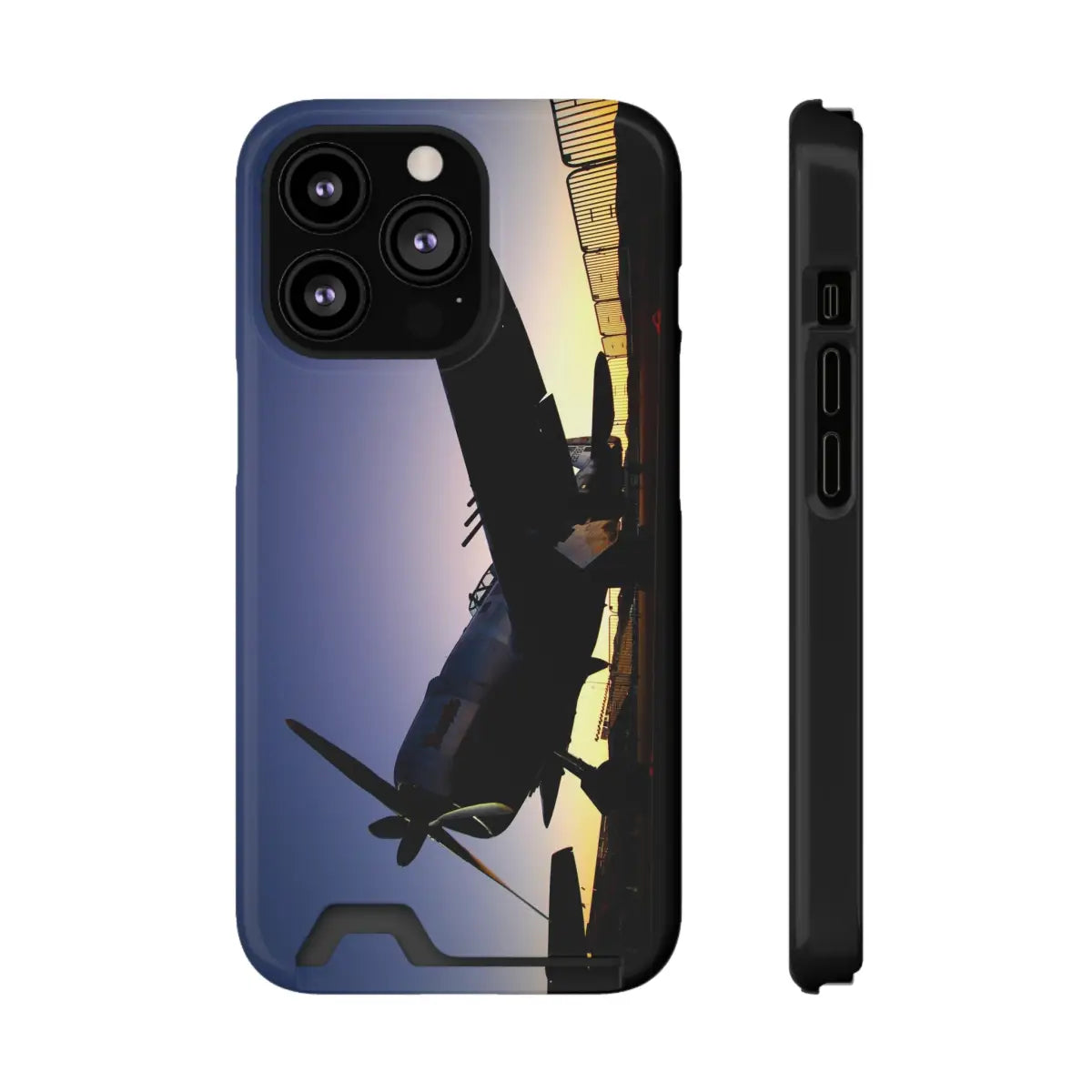 P-47D Thunderbolt - Aviation Phone Case with Card Holder - Stylish & Functional Airplane Design for Travelers - Gifts