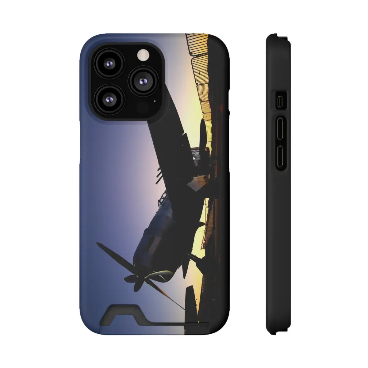 P-47D Thunderbolt - Aviation Phone Case with Card Holder - Stylish & Functional Airplane Design for Travelers - Gifts