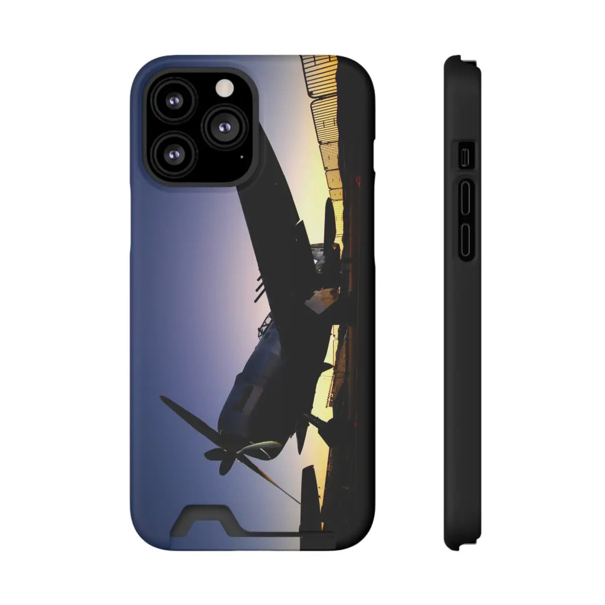 P-47D Thunderbolt - Aviation Phone Case with Card Holder - Stylish & Functional Airplane Design for Travelers - Gifts