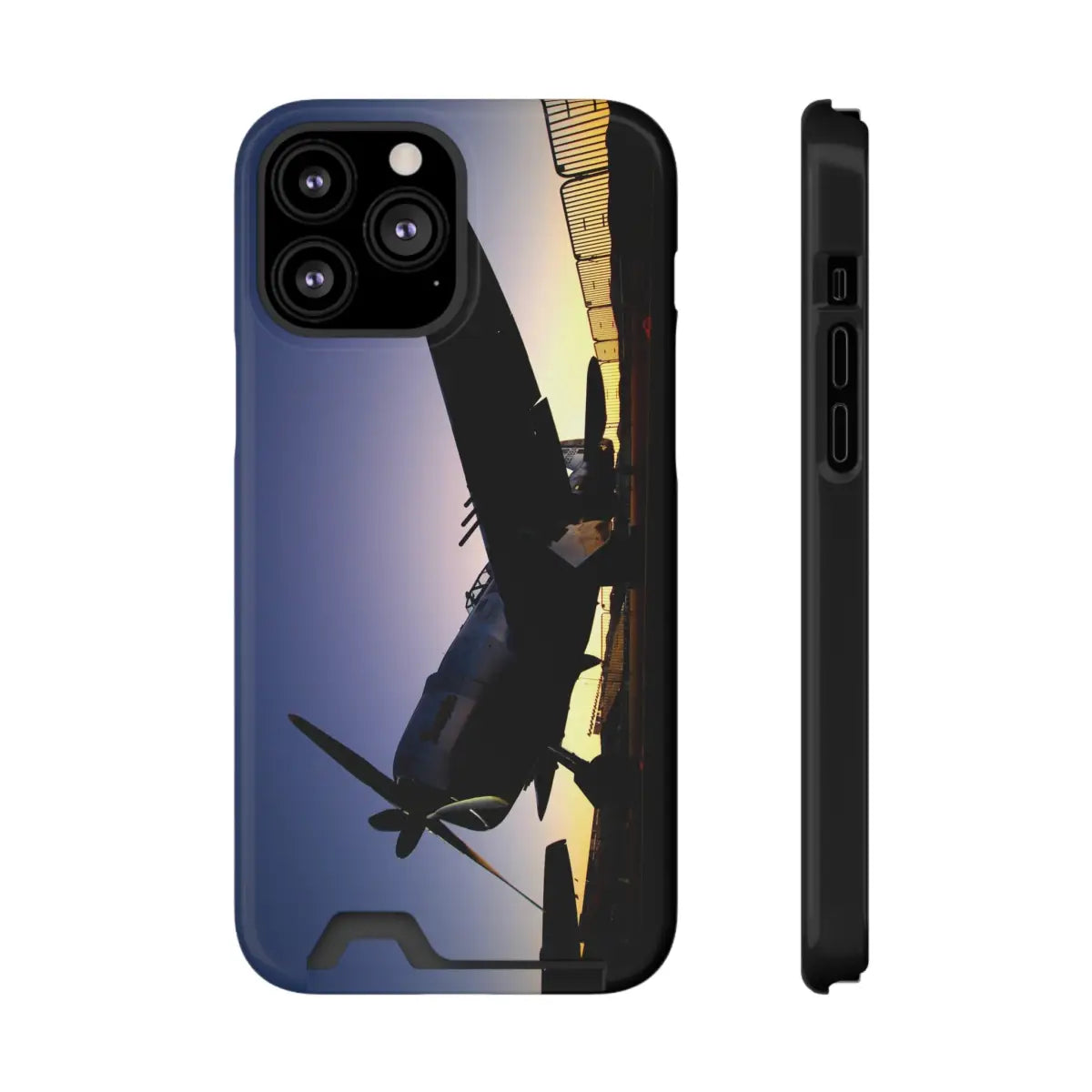 P-47D Thunderbolt - Aviation Phone Case with Card Holder - Stylish & Functional Airplane Design for Travelers - Gifts