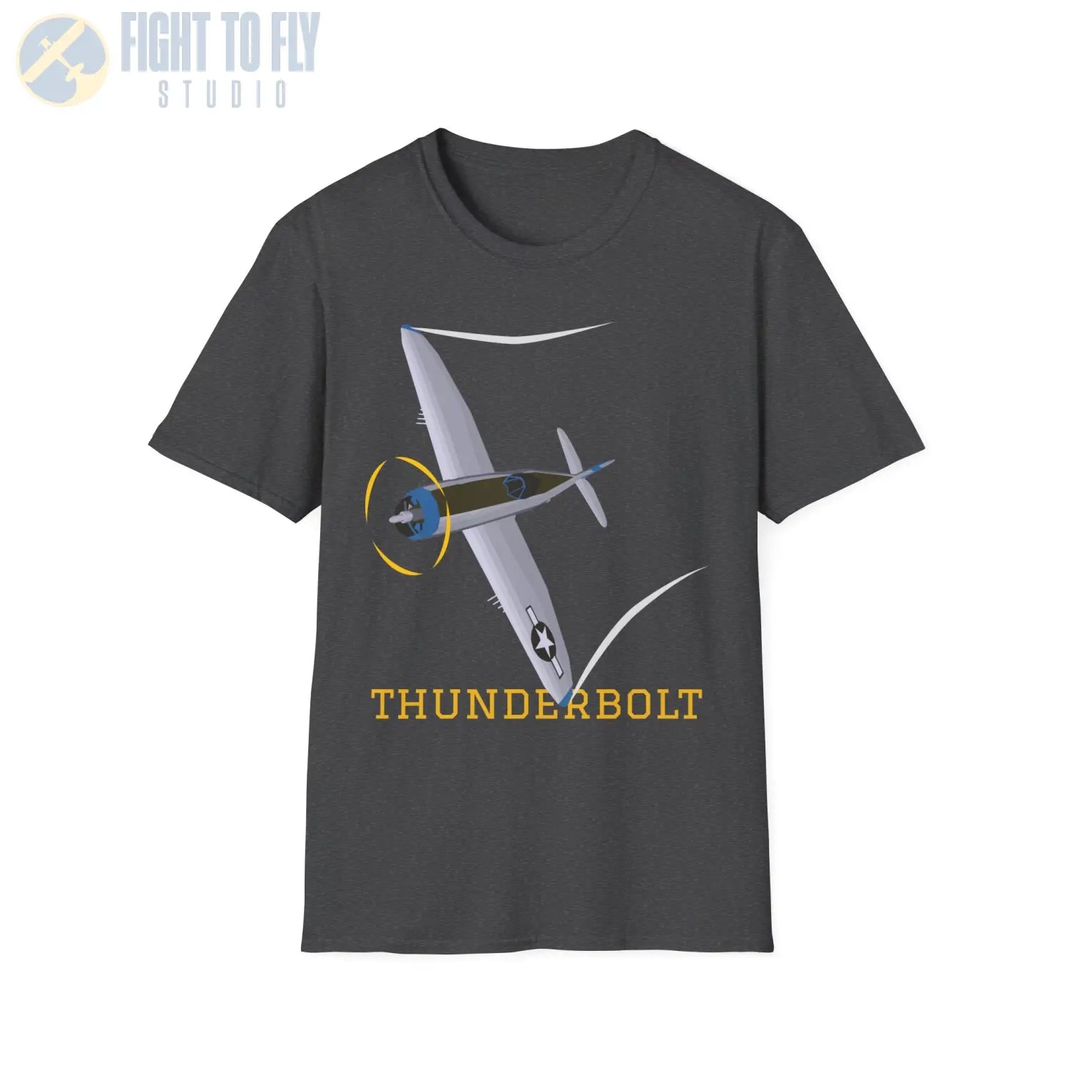 P-47D Thunderbolt (Bubble Canopy) Premium T-Shirt - Pilot gifts - WWII warbird t-shirt