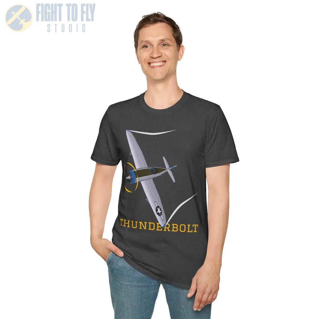 P-47D Thunderbolt (Bubble Canopy) Premium T-Shirt - Pilot gifts - WWII warbird t-shirt
