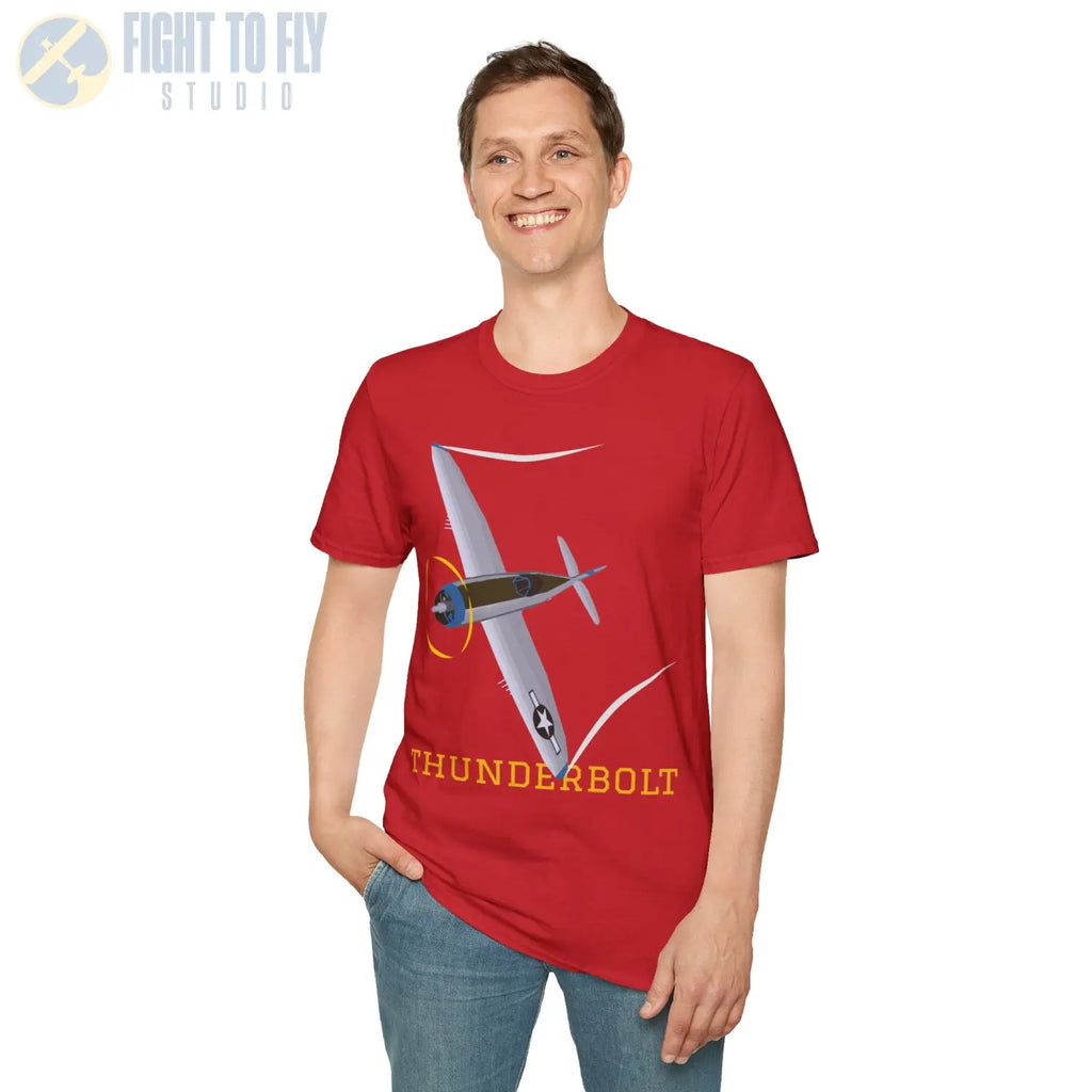 P-47D Thunderbolt (Bubble Canopy) Premium T-Shirt - Pilot gifts - WWII warbird t-shirt