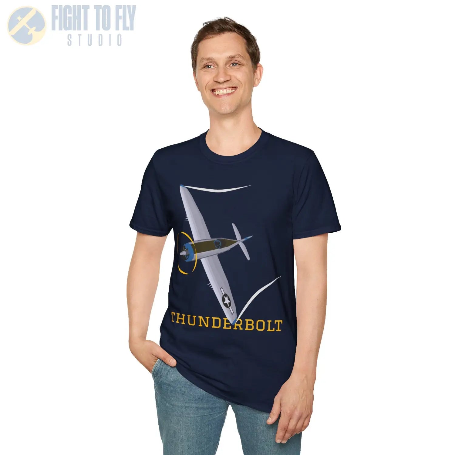 P-47D Thunderbolt (Bubble Canopy) Premium T-Shirt - Pilot gifts - WWII warbird t-shirt